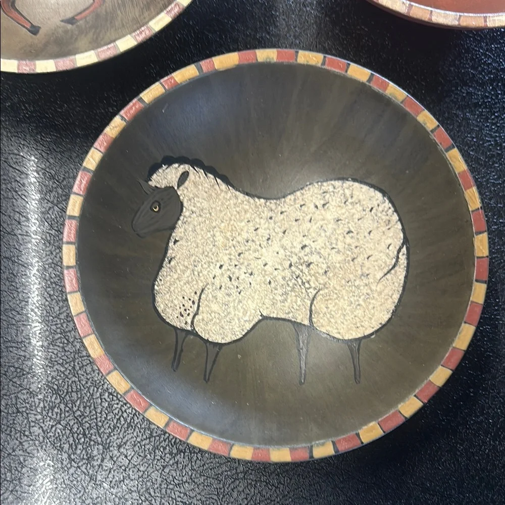 Primitives by Kathy Animal Design Bowls - Brown and Tan